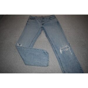 Levi's 541 Athletic Taper Jeans Mens 36 x 34 Light Wash Distressed Blue Denim